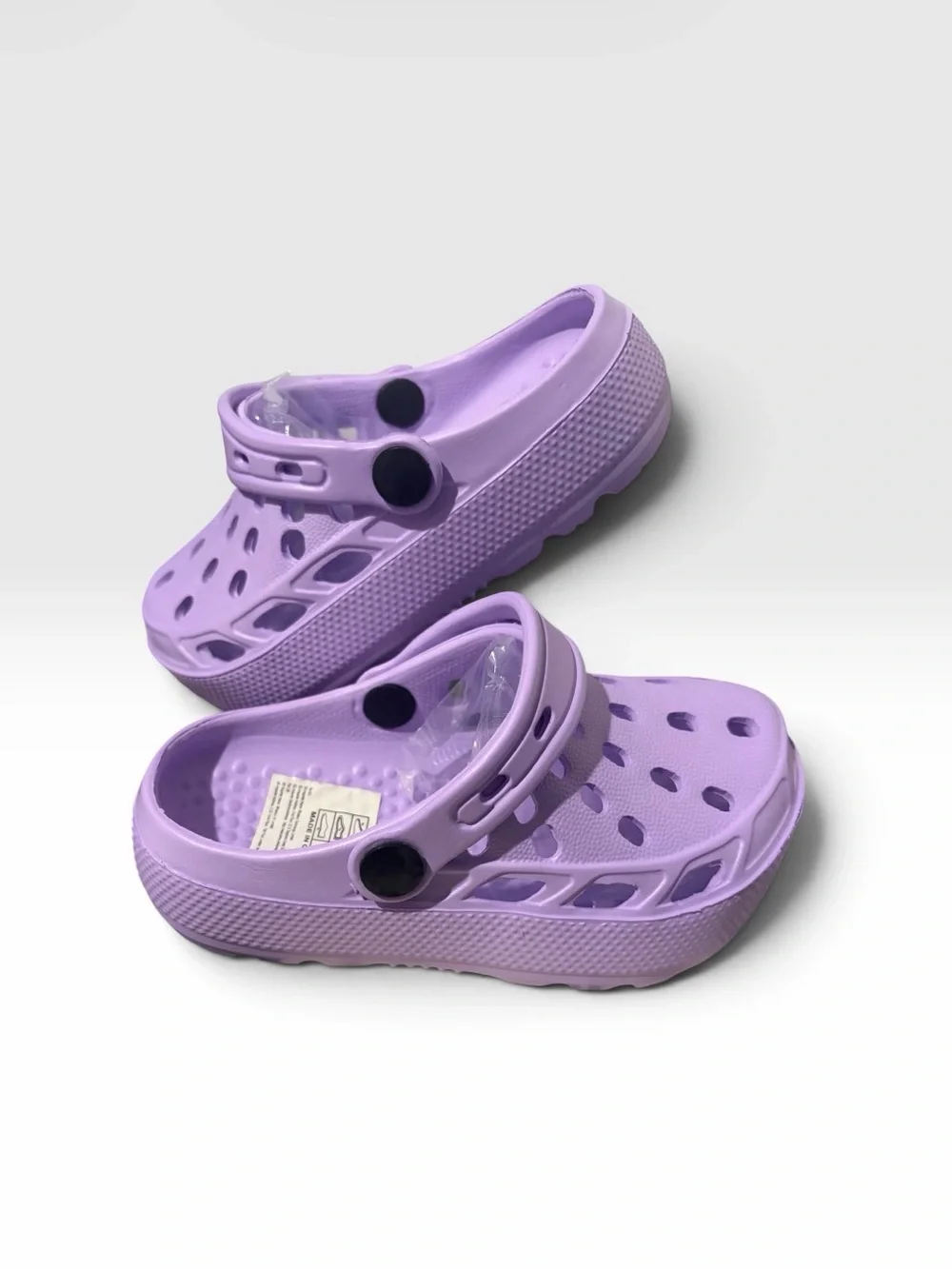 Toddler Girls Lavender Slip-On Clog Sandals